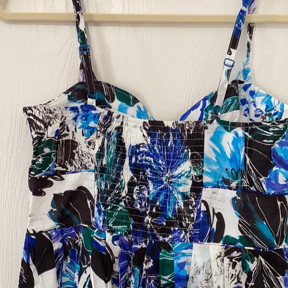 BRAND NEW BLUE FLORAL SUN DRESS - Picture 3 of 3